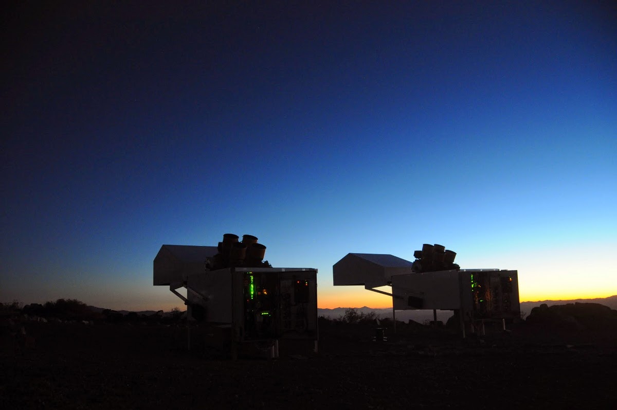 HATSouth telescopes at dusk