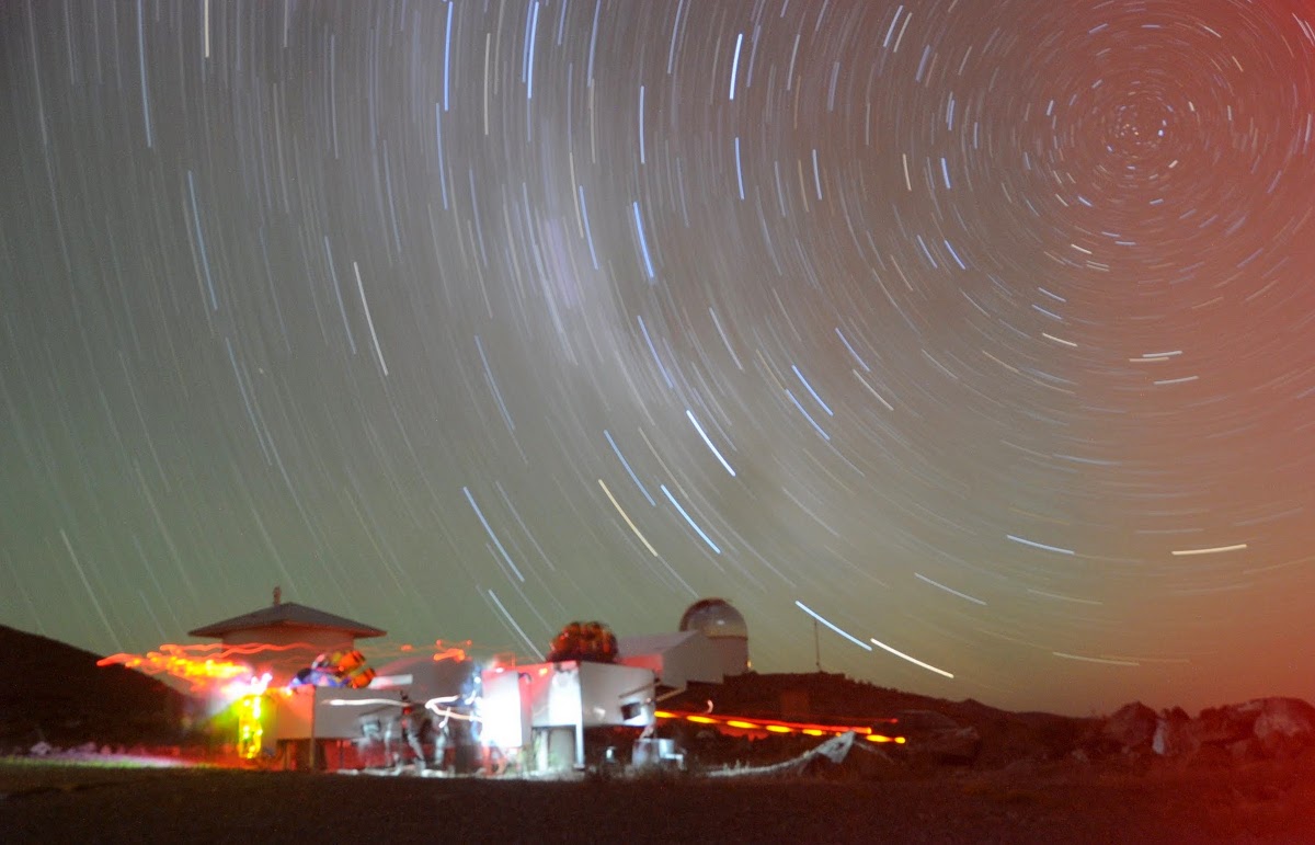 HATSouth telescopes and Southern celestial pole time-lapse